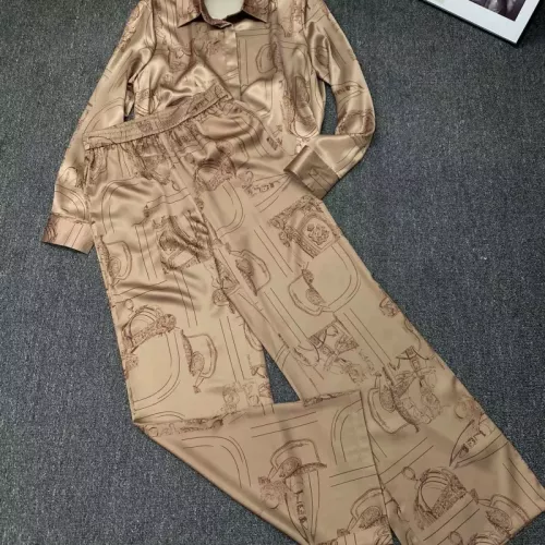 Replica Hermes Pajamas Long Sleeved For Women #1370164 $98.00 USD for Wholesale