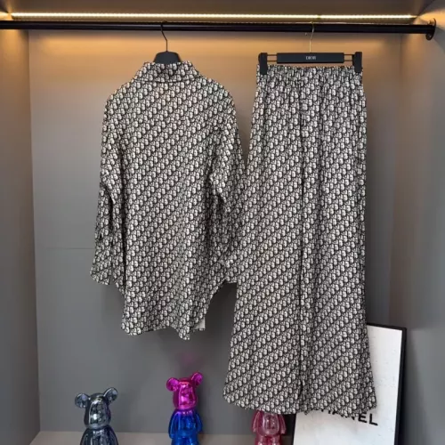 Replica Christian Dior Pajamas Long Sleeved For Women #1370165 $98.00 USD for Wholesale