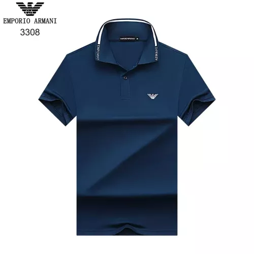Wholesale Armani T-Shirts Short Sleeved For Men #1370353 $32.00 USD, Wholesale Quality Replica Armani T-Shirts