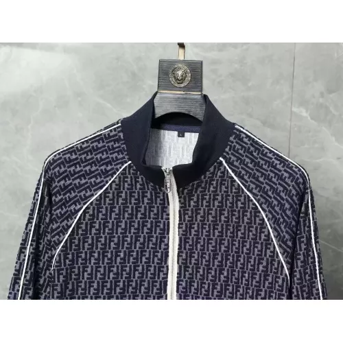 Replica Fendi Tracksuits Long Sleeved For Men #1370393 $82.00 USD for Wholesale