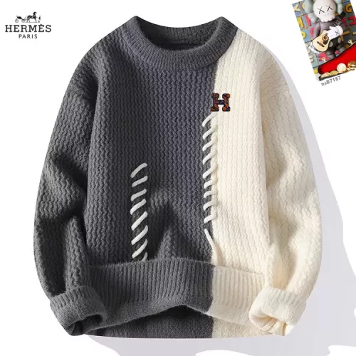 Wholesale Hermes Sweaters Long Sleeved For Men #1370425 $48.00 USD, Wholesale Quality Replica Hermes Sweaters