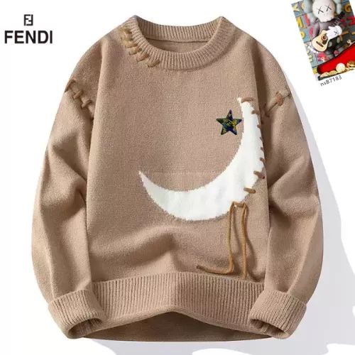 Wholesale Fendi Sweaters Long Sleeved For Men #1370453 $48.00 USD, Wholesale Quality Replica Fendi Sweaters