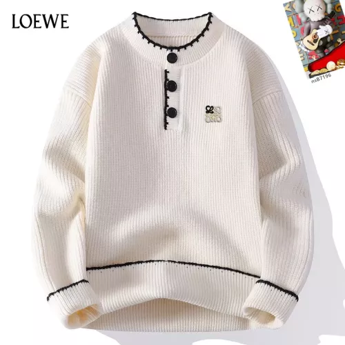 Wholesale LOEWE Sweaters Long Sleeved For Men #1370470 $48.00 USD, Wholesale Quality Replica LOEWE Sweaters