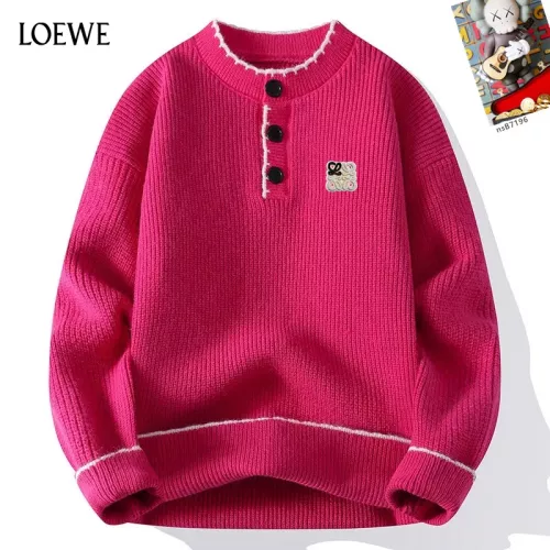 Wholesale LOEWE Sweaters Long Sleeved For Men #1370472 $48.00 USD, Wholesale Quality Replica LOEWE Sweaters