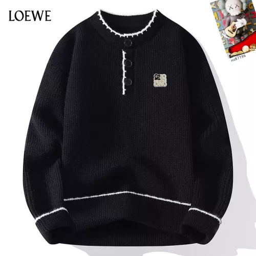 Wholesale LOEWE Sweaters Long Sleeved For Men #1370473 $48.00 USD, Wholesale Quality Replica LOEWE Sweaters