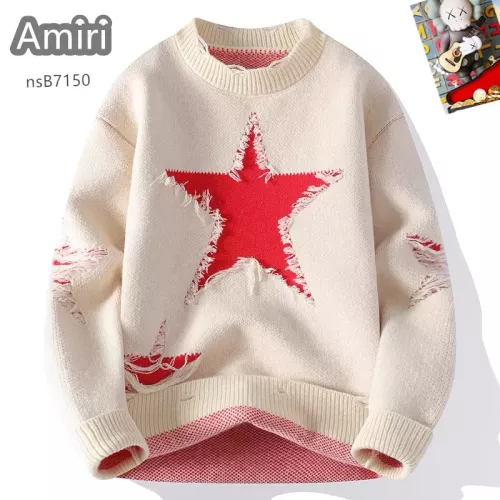 Wholesale Amiri Sweaters Long Sleeved For Men #1370474 $48.00 USD, Wholesale Quality Replica Amiri Sweaters