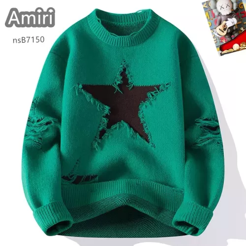 Wholesale Amiri Sweaters Long Sleeved For Men #1370475 $48.00 USD, Wholesale Quality Replica Amiri Sweaters