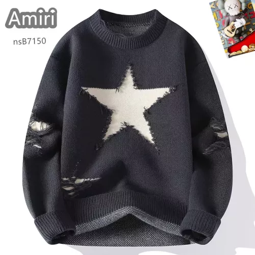 Wholesale Amiri Sweaters Long Sleeved For Men #1370476 $48.00 USD, Wholesale Quality Replica Amiri Sweaters