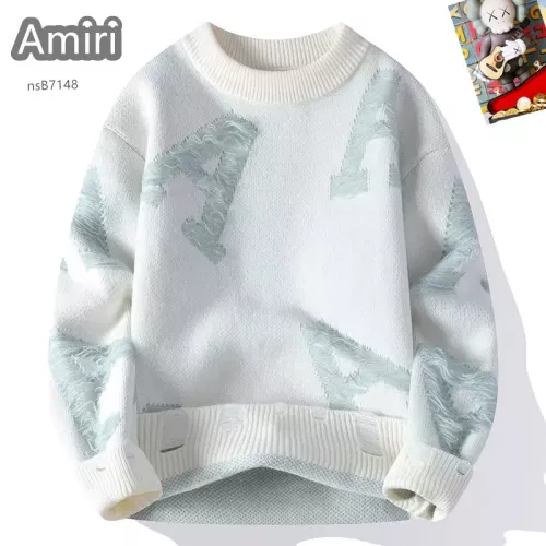 Wholesale Amiri Sweaters Long Sleeved For Men #1370478 $48.00 USD, Wholesale Quality Replica Amiri Sweaters