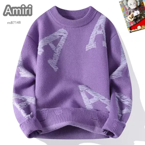 Wholesale Amiri Sweaters Long Sleeved For Men #1370479 $48.00 USD, Wholesale Quality Replica Amiri Sweaters