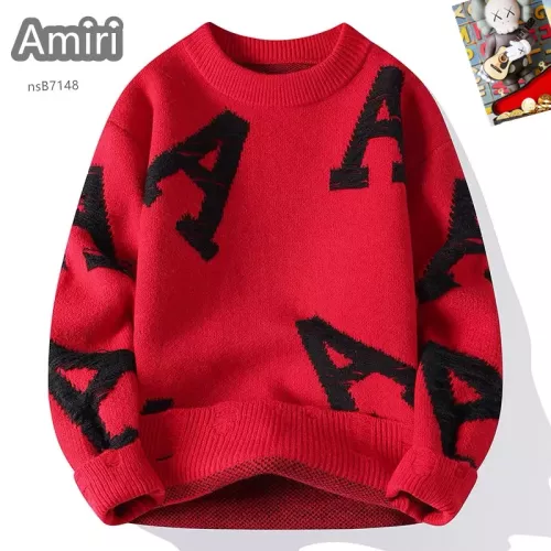 Wholesale Amiri Sweaters Long Sleeved For Men #1370480 $48.00 USD, Wholesale Quality Replica Amiri Sweaters