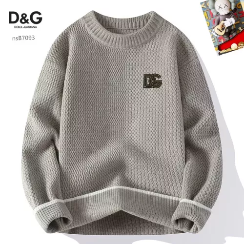 Wholesale Dolce &amp; Gabbana D&amp;G Sweaters Long Sleeved For Men #1370490 $48.00 USD, Wholesale Quality Replica Dolce &amp; Gabbana D&amp;G Sweaters