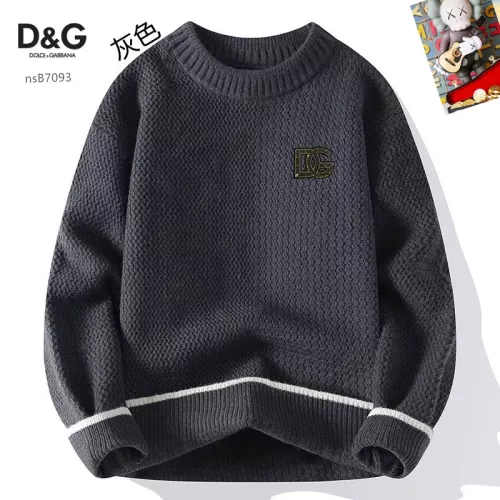 Wholesale Dolce &amp; Gabbana D&amp;G Sweaters Long Sleeved For Men #1370491 $48.00 USD, Wholesale Quality Replica Dolce &amp; Gabbana D&amp;G Sweaters