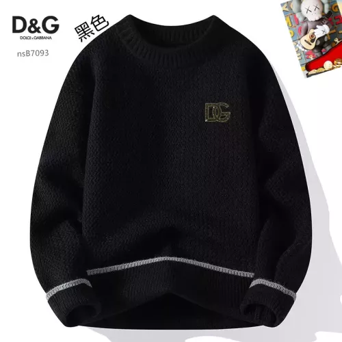 Wholesale Dolce &amp; Gabbana D&amp;G Sweaters Long Sleeved For Men #1370492 $48.00 USD, Wholesale Quality Replica Dolce &amp; Gabbana D&amp;G Sweaters