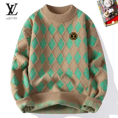 Wholesale Louis Vuitton LV Sweaters Long Sleeved For Men #1370495 $48.00 USD, Wholesale Quality Replica Louis Vuitton LV Sweaters