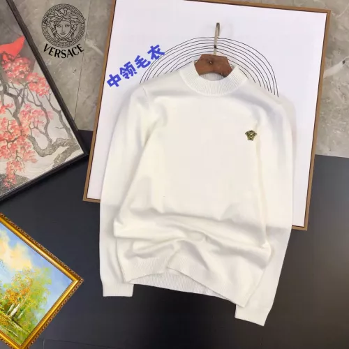 Wholesale Versace Sweaters Long Sleeved For Men #1370527 $42.00 USD, Wholesale Quality Replica Versace Sweaters