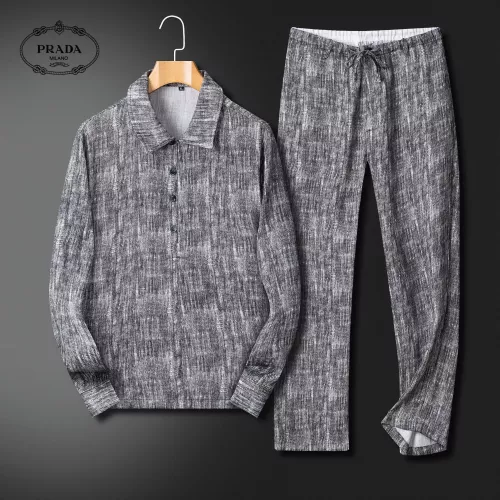 Wholesale Prada Tracksuits Long Sleeved For Men #1370588 $96.00 USD, Wholesale Quality Replica Prada Tracksuits