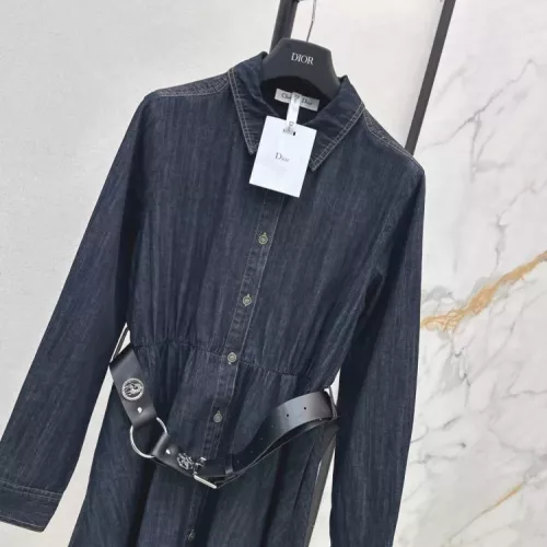 Replica Christian Dior Dresses Long Sleeved For Women #1370628 $96.00 USD for Wholesale
