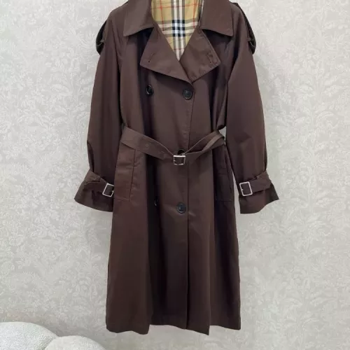 Wholesale Burberry Trench Coat Long Sleeved For Women #1370673 $160.00 USD, Wholesale Quality Replica Burberry Trench Coat