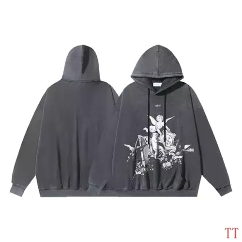 Replica Off-White Hoodies Long Sleeved For Unisex #1370746 $56.00 USD for Wholesale