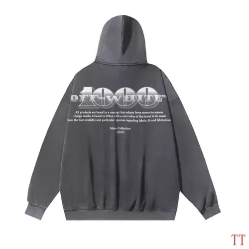 Replica Off-White Hoodies Long Sleeved For Unisex #1370747 $56.00 USD for Wholesale