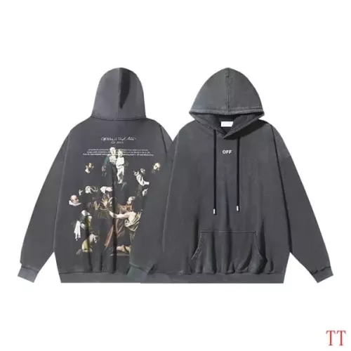 Replica Off-White Hoodies Long Sleeved For Unisex #1370750 $56.00 USD for Wholesale