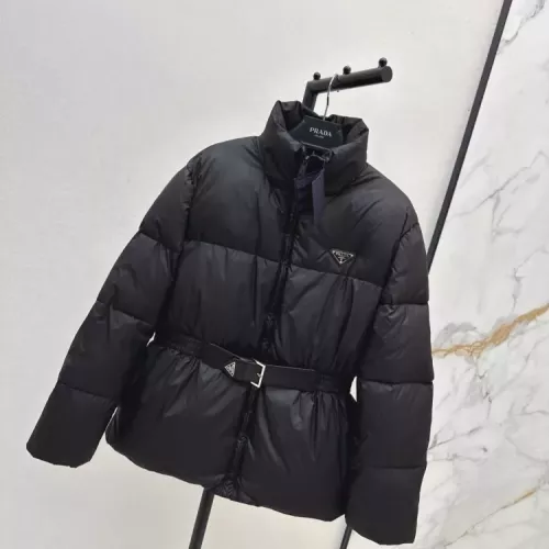 Replica Prada Down Feather Coat Long Sleeved For Women #1370832 $210.00 USD for Wholesale