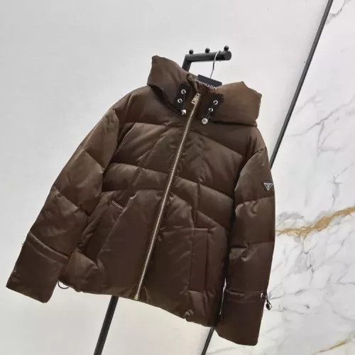 Replica Prada Down Feather Coat Long Sleeved For Women #1370835 $115.00 USD for Wholesale