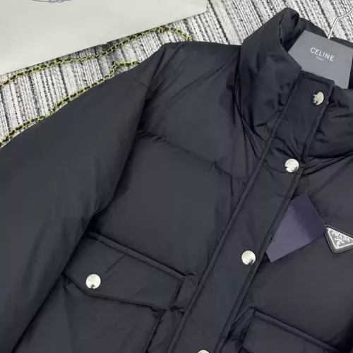 Replica Prada Down Feather Coat Long Sleeved For Women #1370839 $100.00 USD for Wholesale