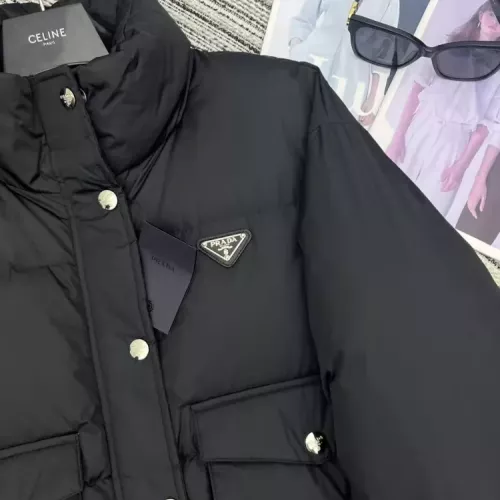 Replica Prada Down Feather Coat Long Sleeved For Women #1370839 $100.00 USD for Wholesale