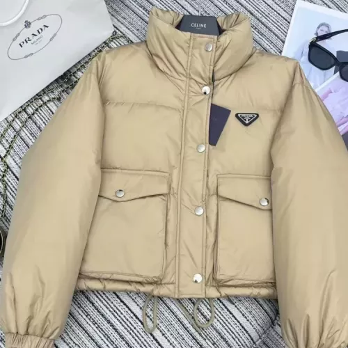 Wholesale Prada Down Feather Coat Long Sleeved For Women #1370840 $100.00 USD, Wholesale Quality Replica Prada Down Feather Coat