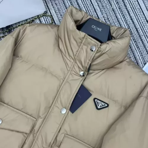 Replica Prada Down Feather Coat Long Sleeved For Women #1370840 $100.00 USD for Wholesale