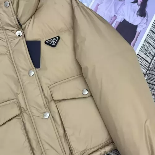 Replica Prada Down Feather Coat Long Sleeved For Women #1370840 $100.00 USD for Wholesale