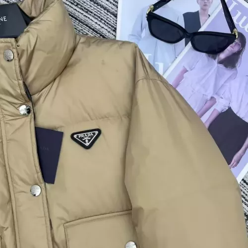 Replica Prada Down Feather Coat Long Sleeved For Women #1370840 $100.00 USD for Wholesale