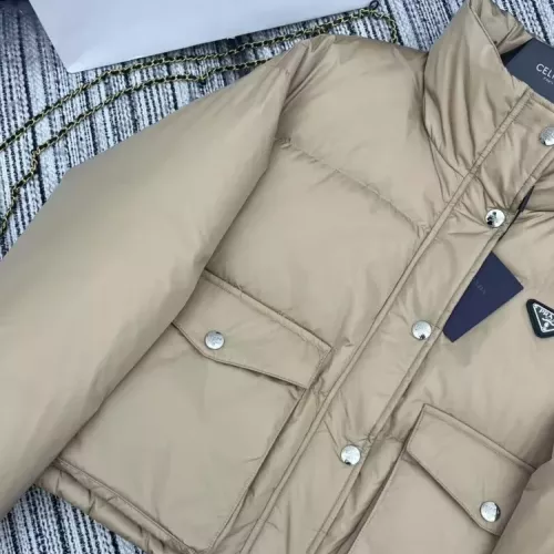 Replica Prada Down Feather Coat Long Sleeved For Women #1370840 $100.00 USD for Wholesale