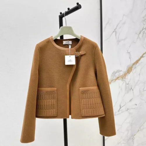 Wholesale Hermes Jackets Long Sleeved For Women #1370983 $261.16 USD, Wholesale Quality Replica Hermes Jackets
