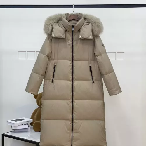Wholesale Prada Down Feather Coat Long Sleeved For Women #1371069 $280.99 USD, Wholesale Quality Replica Prada Down Feather Coat