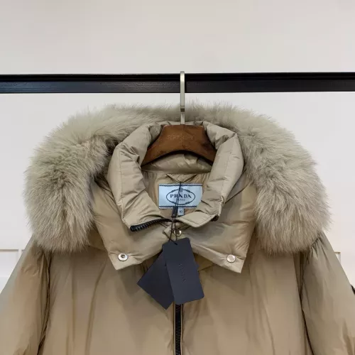 Replica Prada Down Feather Coat Long Sleeved For Women #1371069 $280.99 USD for Wholesale