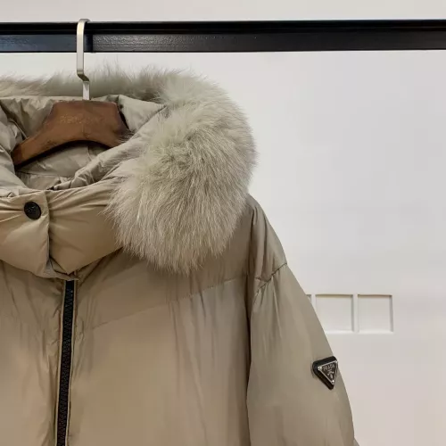 Replica Prada Down Feather Coat Long Sleeved For Women #1371069 $280.99 USD for Wholesale