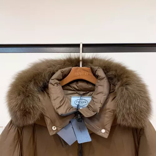 Replica Prada Down Feather Coat Long Sleeved For Women #1371070 $280.99 USD for Wholesale