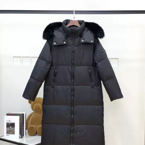 Wholesale Prada Down Feather Coat Long Sleeved For Women #1371071 $280.99 USD, Wholesale Quality Replica Prada Down Feather Coat