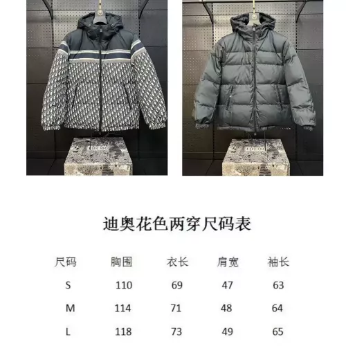 Replica Christian Dior Down Feather Coat Long Sleeved For Unisex #1371096 $162.00 USD for Wholesale