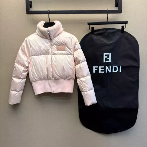 Wholesale Fendi Down Feather Coat Long Sleeved For Women #1371106 $230.00 USD, Wholesale Quality Replica Fendi Down Feather Coat