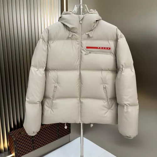 Wholesale Prada Down Feather Coat Long Sleeved For Men #1371117 $225.00 USD, Wholesale Quality Replica Prada Down Feather Coat