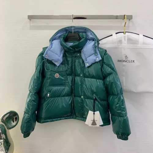 Wholesale Moncler Down Feather Coat Long Sleeved For Women #1371148 $170.00 USD, Wholesale Quality Replica Moncler Down Feather Coat
