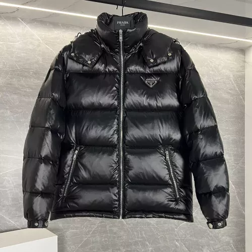 Wholesale Prada Down Feather Coat Long Sleeved For Men #1371200 $175.00 USD, Wholesale Quality Replica Prada Down Feather Coat