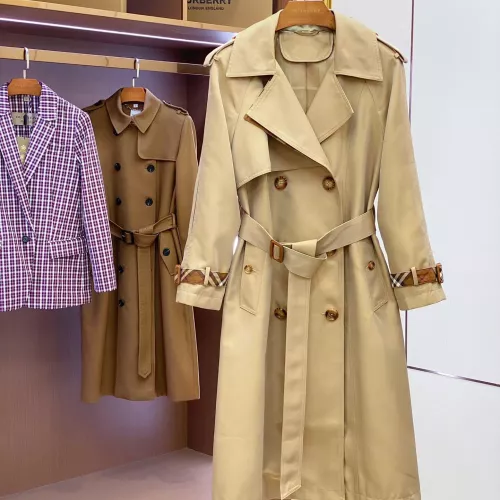 Wholesale Burberry Trench Coat Long Sleeved For Women #1371205 $170.00 USD, Wholesale Quality Replica Burberry Trench Coat