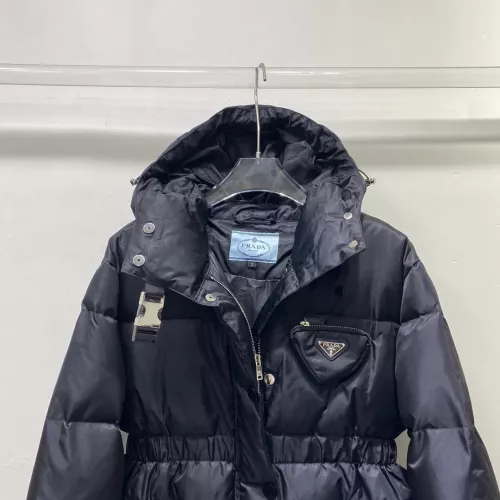 Replica Prada Down Feather Coat Long Sleeved For Women #1371219 $172.00 USD for Wholesale