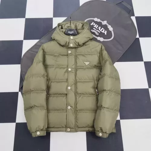 Wholesale Prada Down Feather Coat Long Sleeved For Men #1371227 $192.00 USD, Wholesale Quality Replica Prada Down Feather Coat