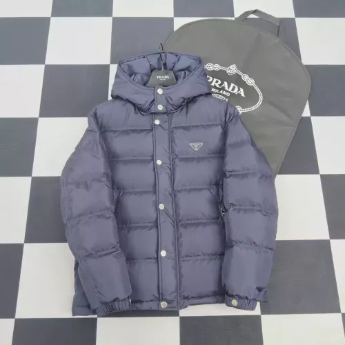 Wholesale Prada Down Feather Coat Long Sleeved For Men #1371228 $192.00 USD, Wholesale Quality Replica Prada Down Feather Coat